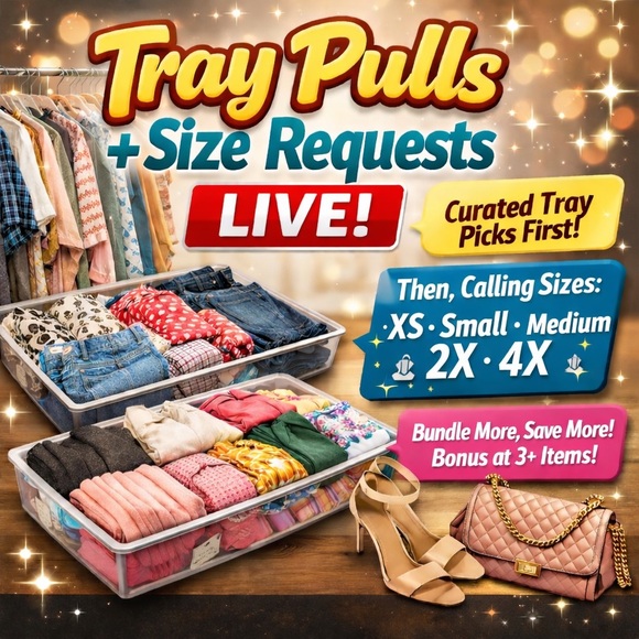 Posh Live Show Tops - 2/28 LIVE SHOW Tray Pulls + Size Requests Live XS-4X